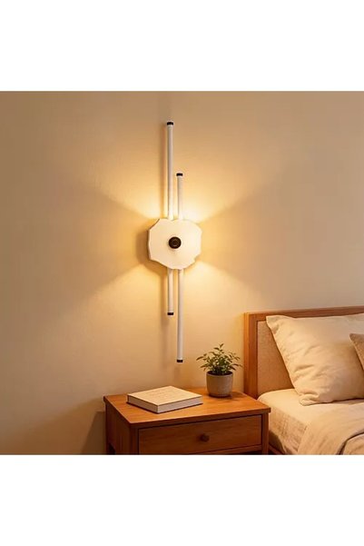 Generic Brand أبليك جداري مودرن أسود LED 18 واط إضاءة صفراء 700 ملم WA/E6988/...