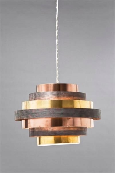 Kare Design Lampa Belt Rotund Cafea- 33954