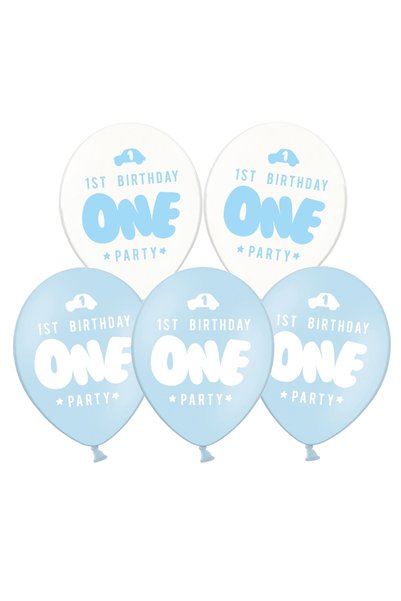 Partydeco Baloane profesionale 10 inch albastru pastel x50