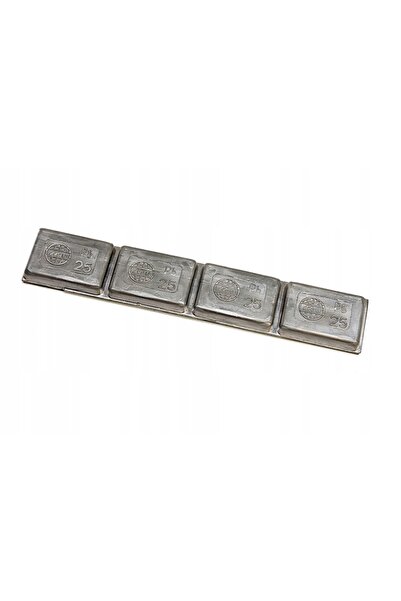 NO BRAND Greutăți adezive 100g 4x25g (6mm) Greutăți din plumb ALU 25 buc/pachet