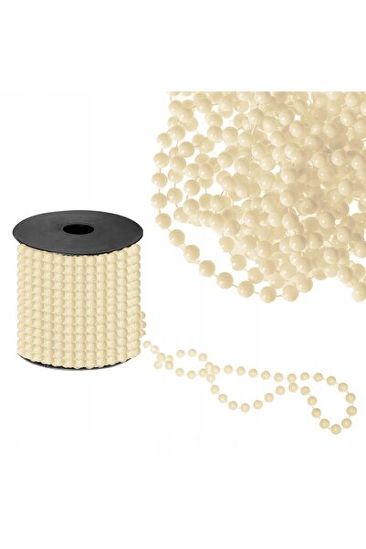 Springos Ghirlandă de mărgele de 8mm pentru bradul de Crăciun, 10m, mărgele t...