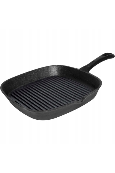 Stalgast Tigaie din fontă pentru grătar, cu inducție, 23x23 049003