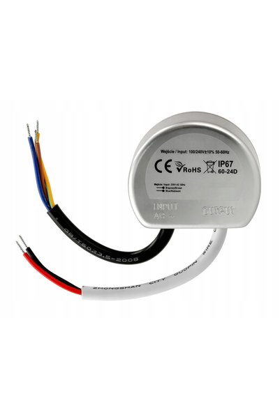 BERGE Sursă de alimentare 24V IP67 pentru bandă LED de exterior 10W 0.42A pen...