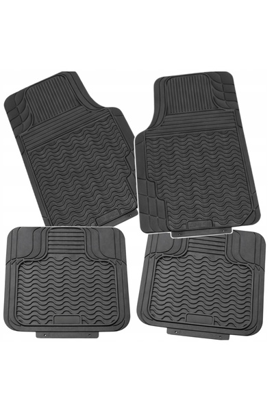 innhome Covorașe auto tip bol, negre, universale, cu lame de cauciuc pentru ș...