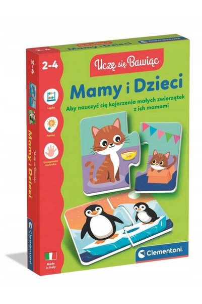 CLEMENTONI Puzzle educativ Învață să te joci alături de noi și de copii 50423