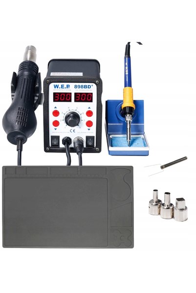 HOTAIRBRUSH HOTAIR WEP 898BD+ Stație de lipit Covoraș de silicon Mic