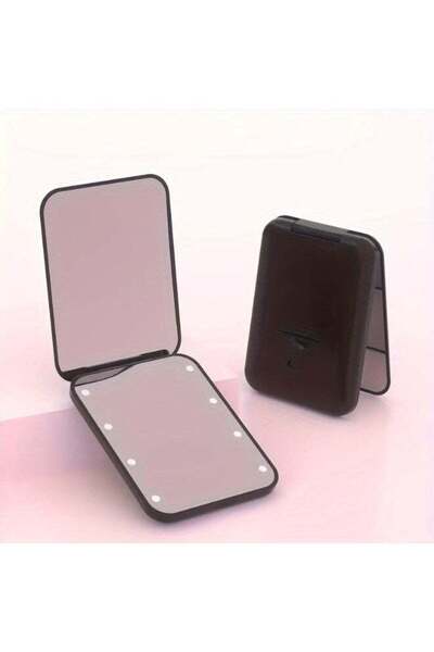 Generic LED Pocket Makeup Mirror, 1X/2X Magnified LED Mini Compact Travel Mak...