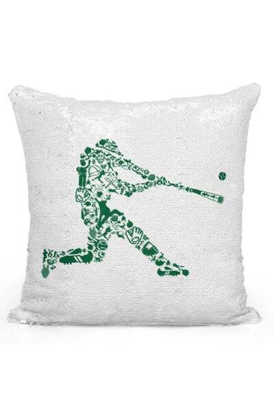 Generic Sports Baseball Magic Pillow White/Green