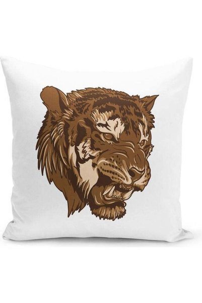 Generic Mad Tiger Decorative Pillow Multicolour