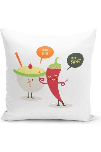 Generic You Are Hot Design Decorative Pillow Multicolour