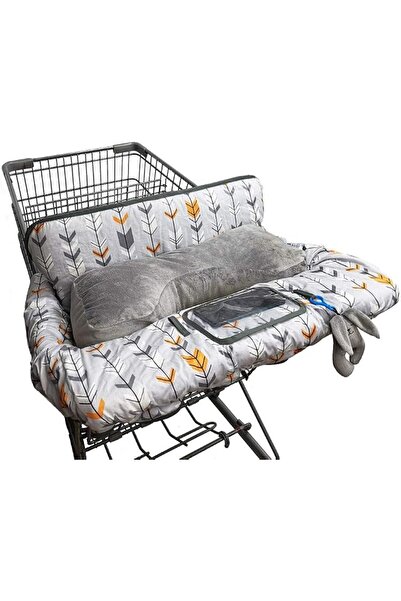 DODO NICI Dudou Nisi Baby Shopping Cart Cover with Cushion - Minky Backrest a...