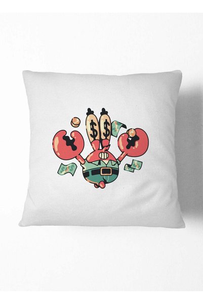 Generic Decorative Cushion Mr. Krabs Business Man Gift Spongebob Couch Cushion