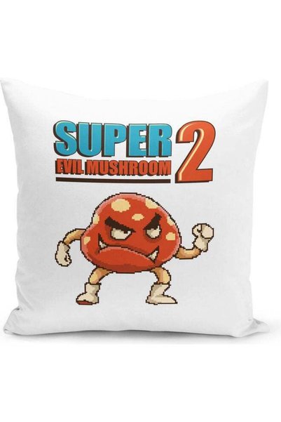 Generic Mushroom Design Decorative Throw Pillow Multicolour