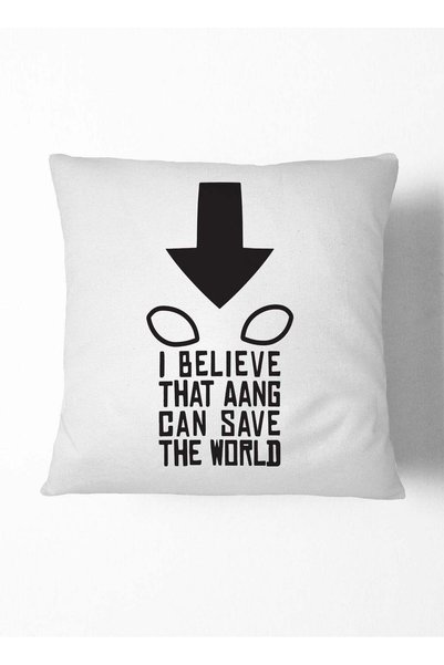 Generic Decorative Cushion Avatar Aang Minimal I Believe Quote Couch Cushion