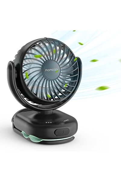Momcozy Portable Stroller Fan with Clip, 4-Speed Mini Cooling Fan, 0.26 Lb