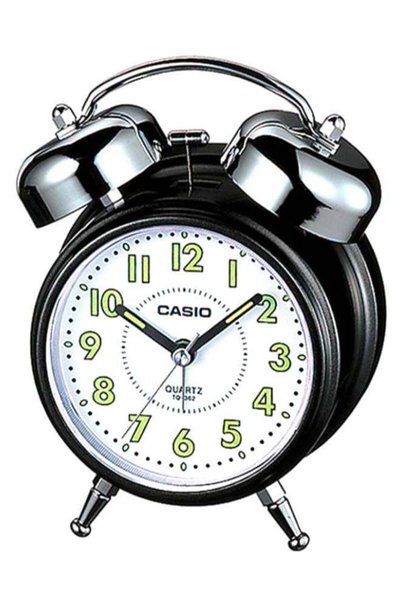 Generic Table Analog Alarm Clock Black/Silver 13.6 x 55 x 54.8cm