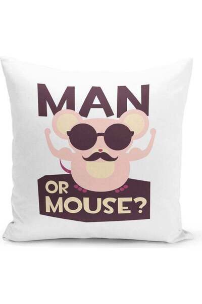 Generic Man Mouse Decorative Pillow Multicolour