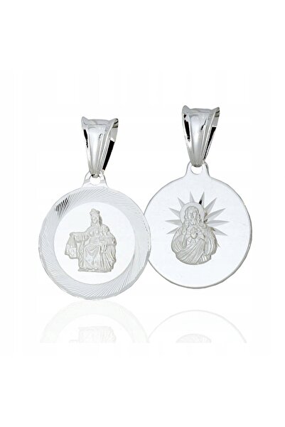NO BRAND Medalion al Maicii Domnului scapular argintiu
