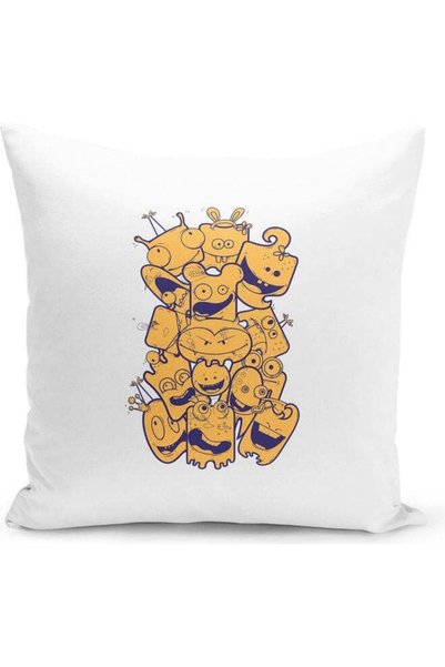 Generic Monster Icon Decorative Pillow Multicolour
