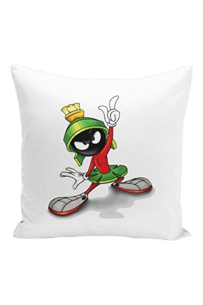 Generic Marvin Martian Character Printed Decorative Pillow White/Green/Black ...