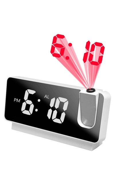 Generic Projection LED Digital Alarm Clock,LED Mirror Display Radio Alarm Clo...