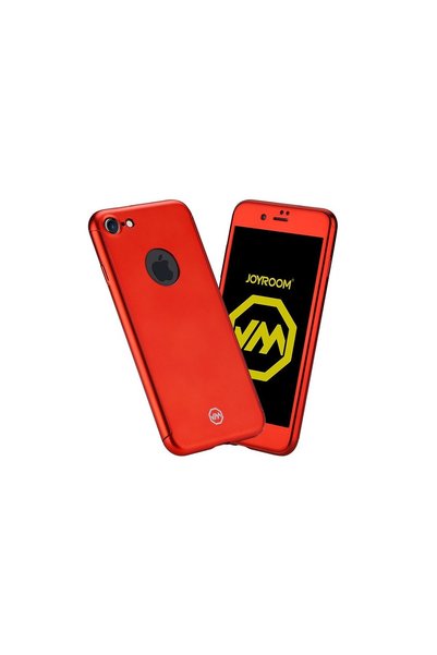OEM Husă Full Cover 360° pentru Apple iPhone 6 Plus/6S Plus, Antișoc, Slim, Roșu