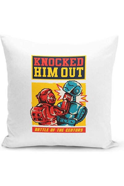 Generic Knock Out Decorative Throw Pillow White