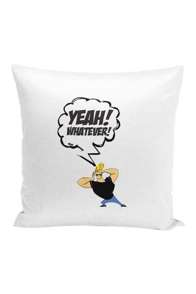 Generic Johny Bravo Quote Throw Pillow With Stuffing Multicolour 16x16inch