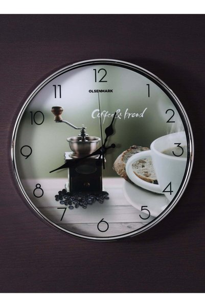 Generic Olsenmark Round Wall Clock OMWC1913 Circle Shaped, WallMounted, Batte...