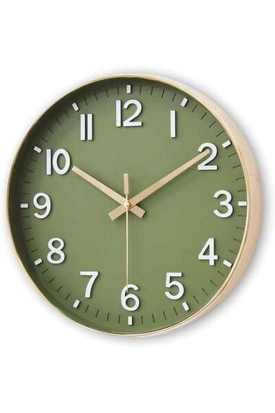 Generic 12 Inch Silent Non-Ticking Wall Clock, Battery Operated Quartz Clock ...