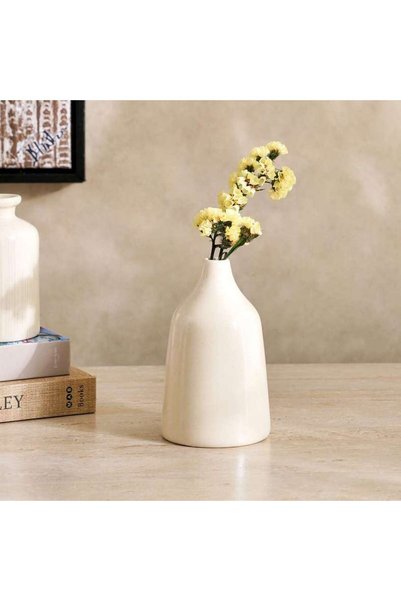 Generic Martina Ceramic Vase 7x11.5cm- White - 112STV0800052