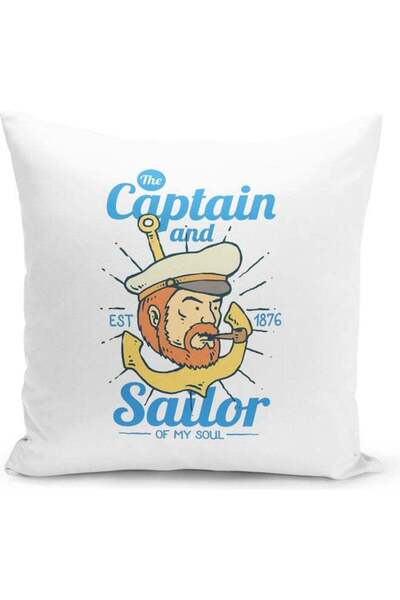 Generic Captain Sailor Decorative Throw Pillow Multicolour 40x40cm