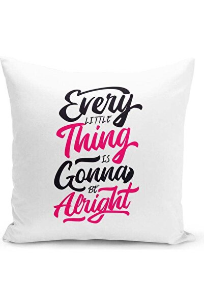 Generic Inspirational Gift Themed Decorative Throw Pillow White/Pink/Black 40...