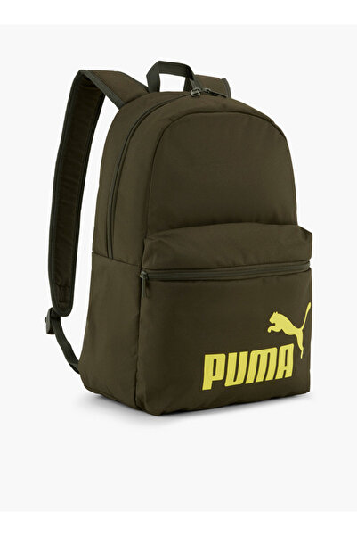 Puma Logo Print Backpack for Kids 5-13 Years with Padded Straps
