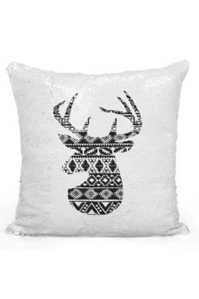 Generic Decorative Throw Pillow White/Black 40 x 40cm