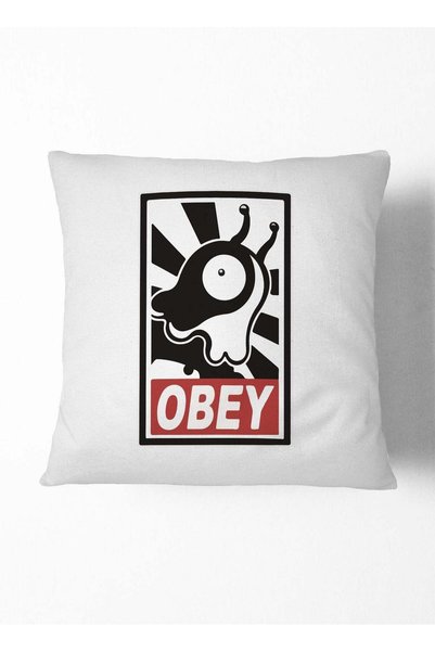 Generic Decorative Cushion Alien Obey Rick And Morty Couch Cushion