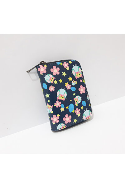 renkli çiçekler Children's Wallet 12X8.5 cm Patterned Children's Wallet