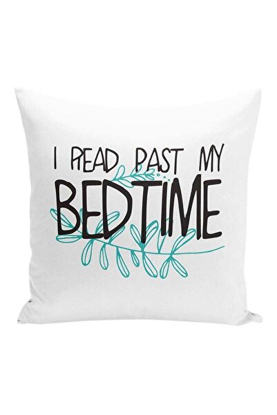 Generic I Read Past My Bedtime Cuddly Decorative Pillow White/Turquoise/Black...