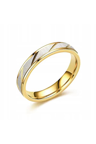 NO BRAND Inel de aur elegant, verighetă, 4 mm, mărimea 26