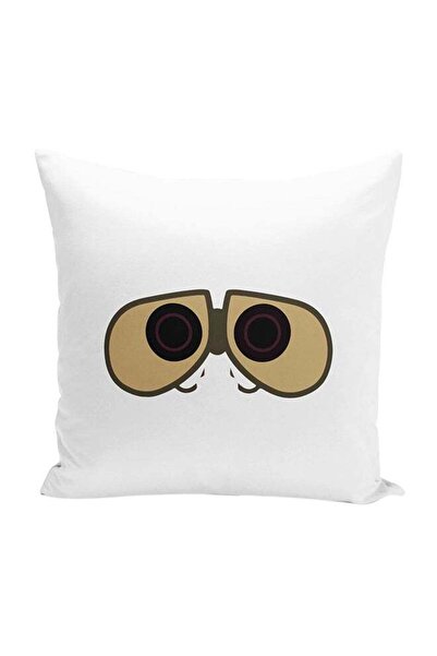Generic Wall E Decorative Throw Pillow White/Black/Yellow 16 x 16inch