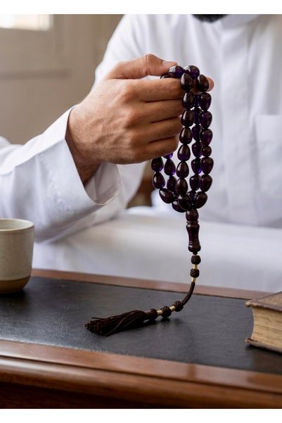 Default مسباح زعفراني فاخر عنابي حرباء مع كوكوشة تفصال خاص شعر