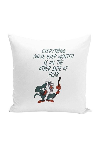 Generic The Lion King Monkey Decorative Throw Pillow White/Black/Green 16 x 1...