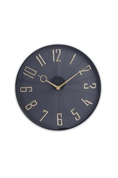 Generic Haaris Wall Clock Dia 30.6cm - Black - 195AIC9900875