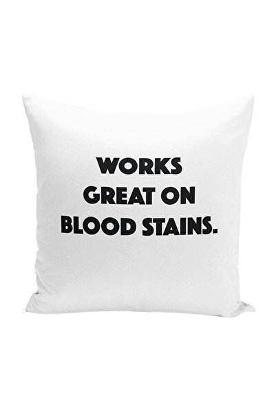 Generic Fight Club Quote Works Great On Stains Decorative Throw Pillow White/...