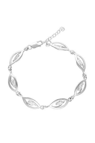 NO BRAND Brățară din argint 925 cu zirconiu alb |   Elegant |   Cadou