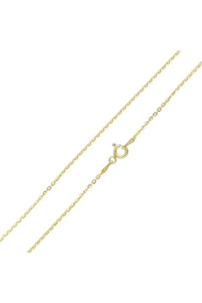 NO BRAND Lanț Anker placat cu aur - 50 cm 1.3 mm