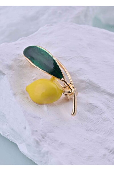 Sarı Limon Figürlü Broş
