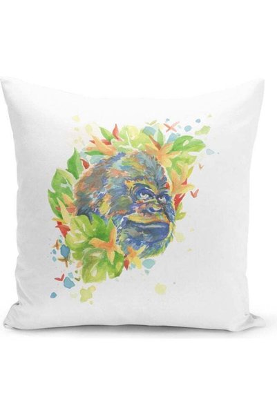 Generic Creative Ape Decorative Pillow Multicolour