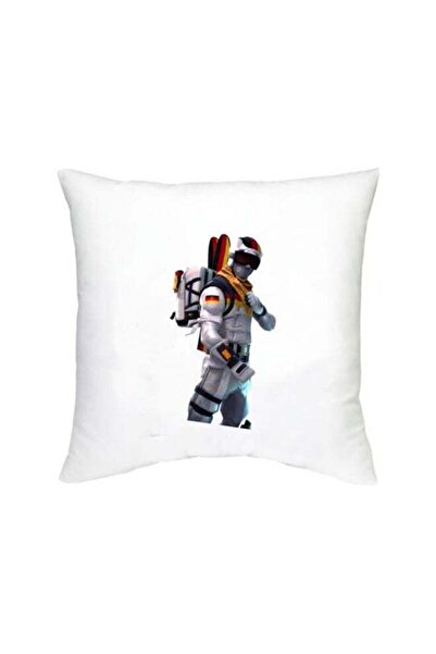 Generic Fortnite Character Printed Decorative Cushion White/Yellow/Grey 16x16...