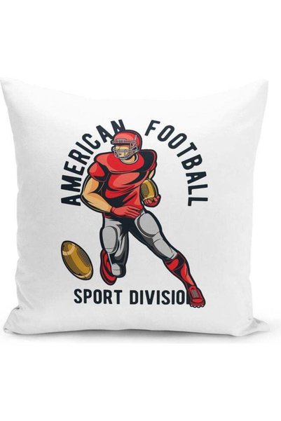 Generic American Football Design Decorative Pillow Multicolour